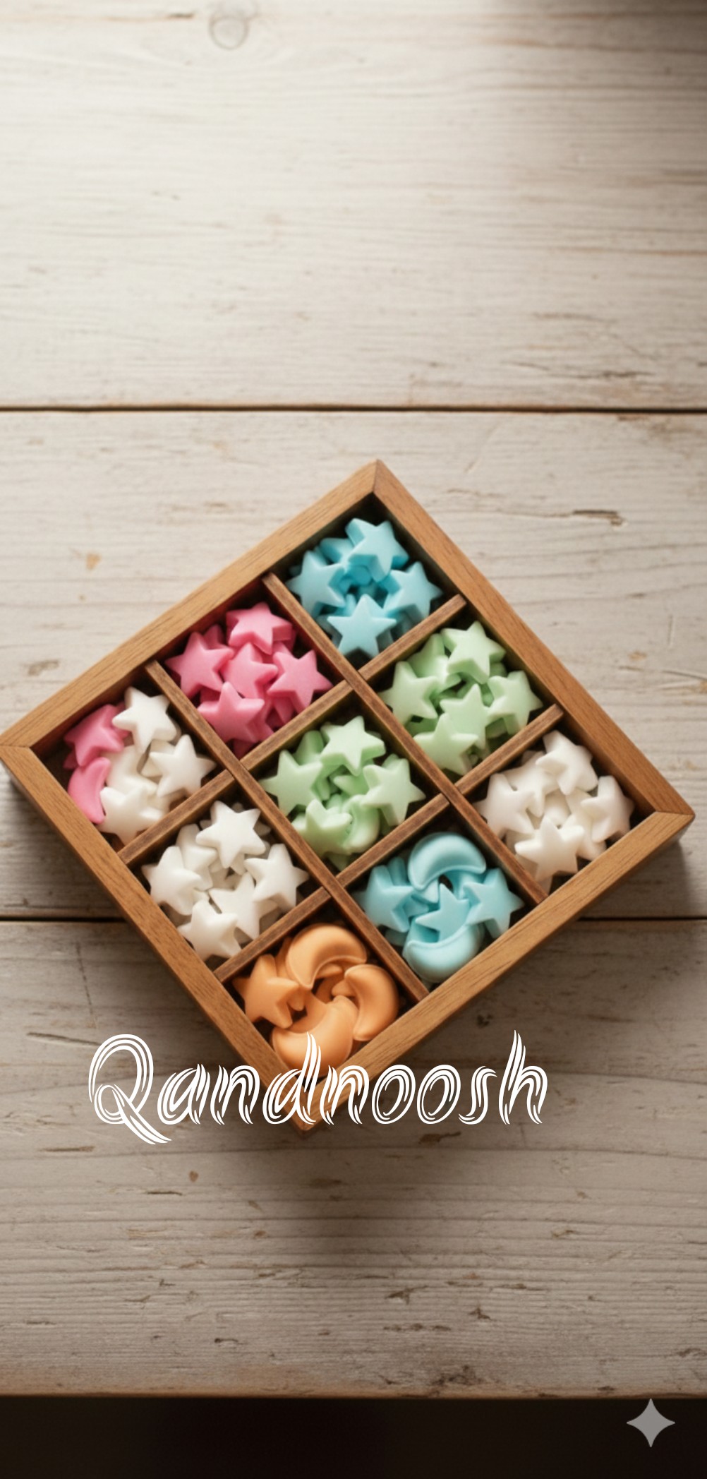 قند رنگی طعم دار ماه و ستاره