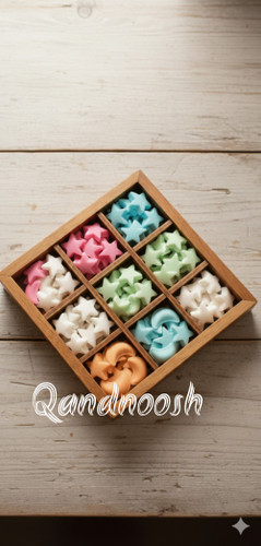 قند رنگی طعم دار ماه و ستاره